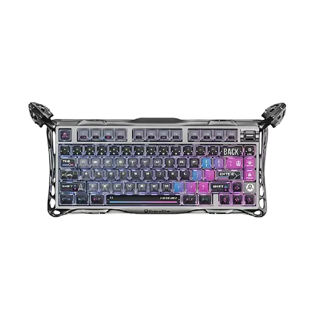 GravaStar Mercury K1 Pro 75% Mechanical Wireless Gaming Keyboard - Cyberpunk
