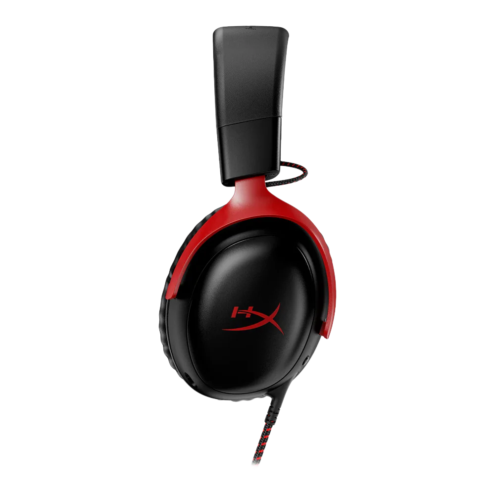 HyperX CLOUD III Wired Gaming Headset - Black/Red - Image 3
