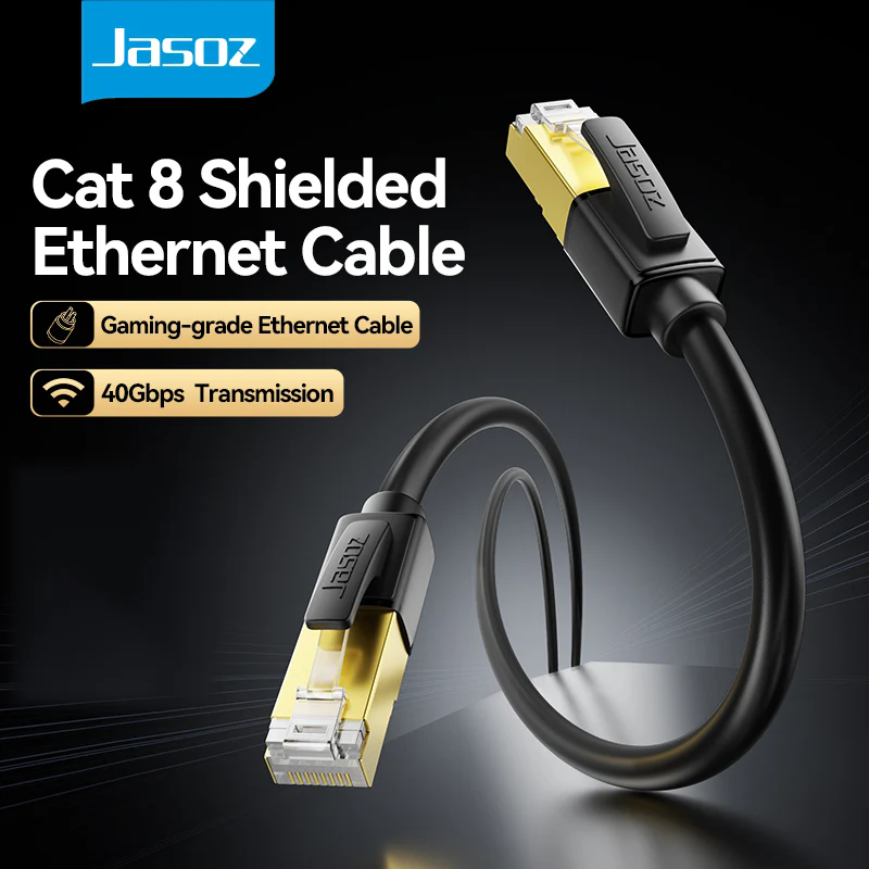 JASOZ CAT8 Sheilded Network Cable 3 Meter Black - Image 3