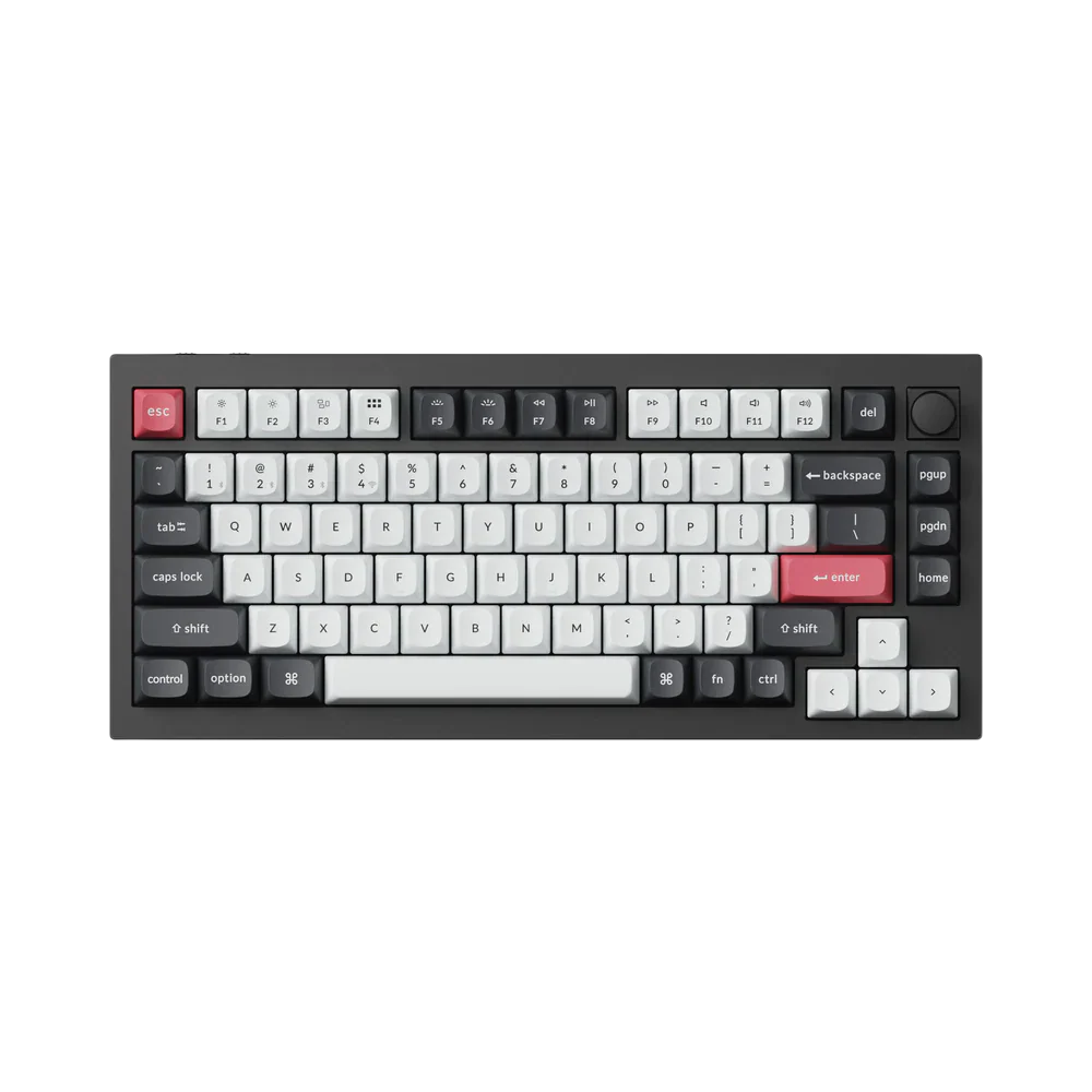 KEYCHRON Q1 HE 75% RGB Wireless Mechanical Gaming Keyboard ENG/AR - Carbon Black
