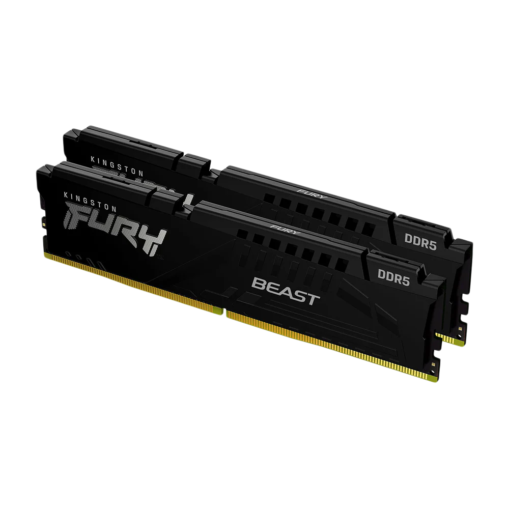 KINGSTON FURY BEAST 32GB (2x16GB) DDR5 6000MT/s CL36 Memory - Black
