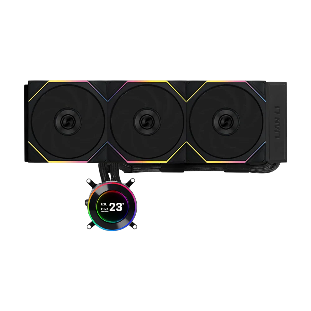 Lian Li HYDROSHIFT II LCD-C 360TL With TL Wireless fans - Black - Image 2