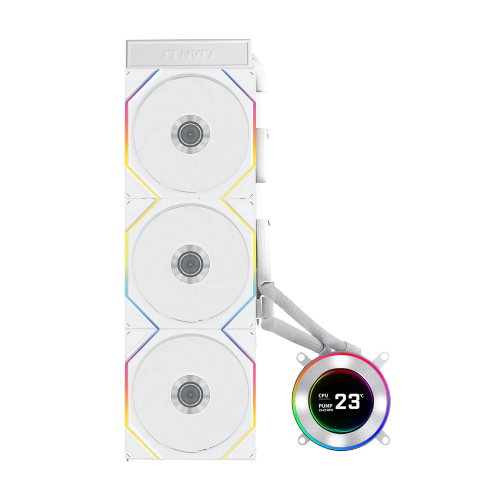 Lian Li HYDROSHIFT II LCD-C 360TL With TL Wireless fans - White