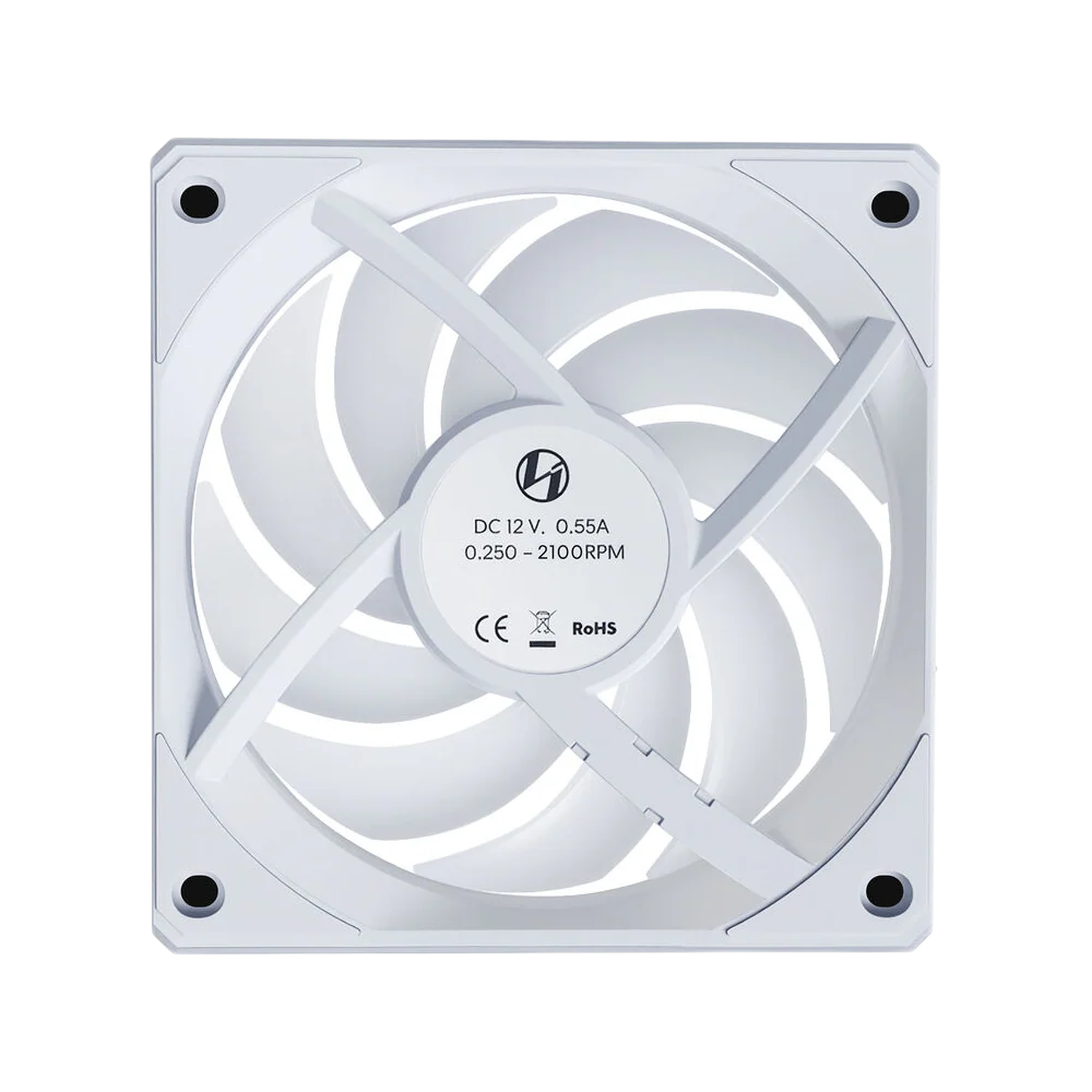 LIAN LI UNI FAN CL Wireless Reverse 120mm ARGB Case Fan - White - Image 4