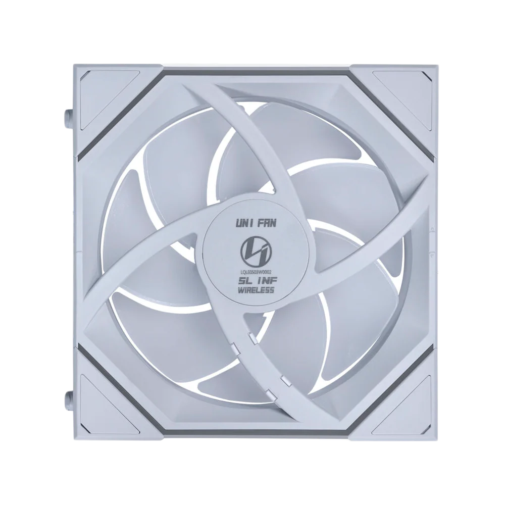 LIAN LI UNI FAN SL-INFINITY Wireless 120mm 3 Pack ARGB Case Fans with Controller - White - Image 3