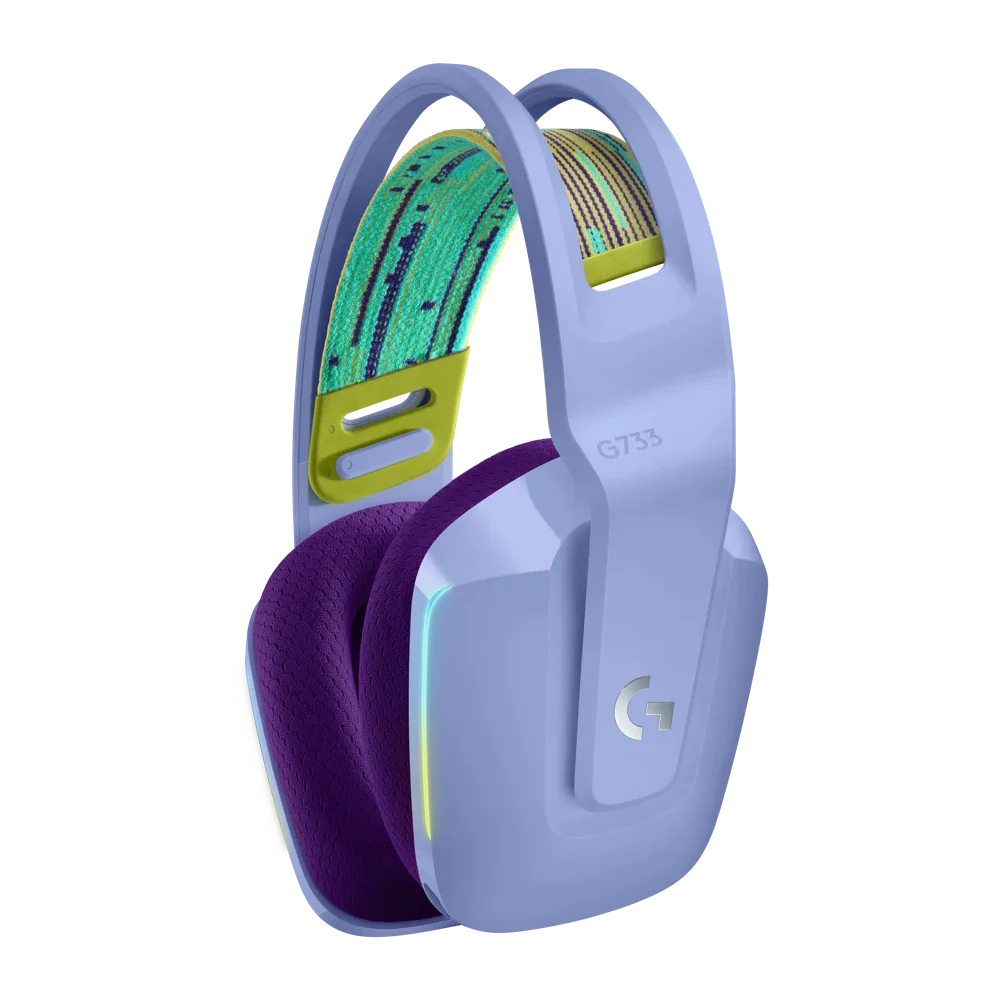 Logitech G733 LIGHTSPEED Wireless Gaming Headset - Lilac - Image 2