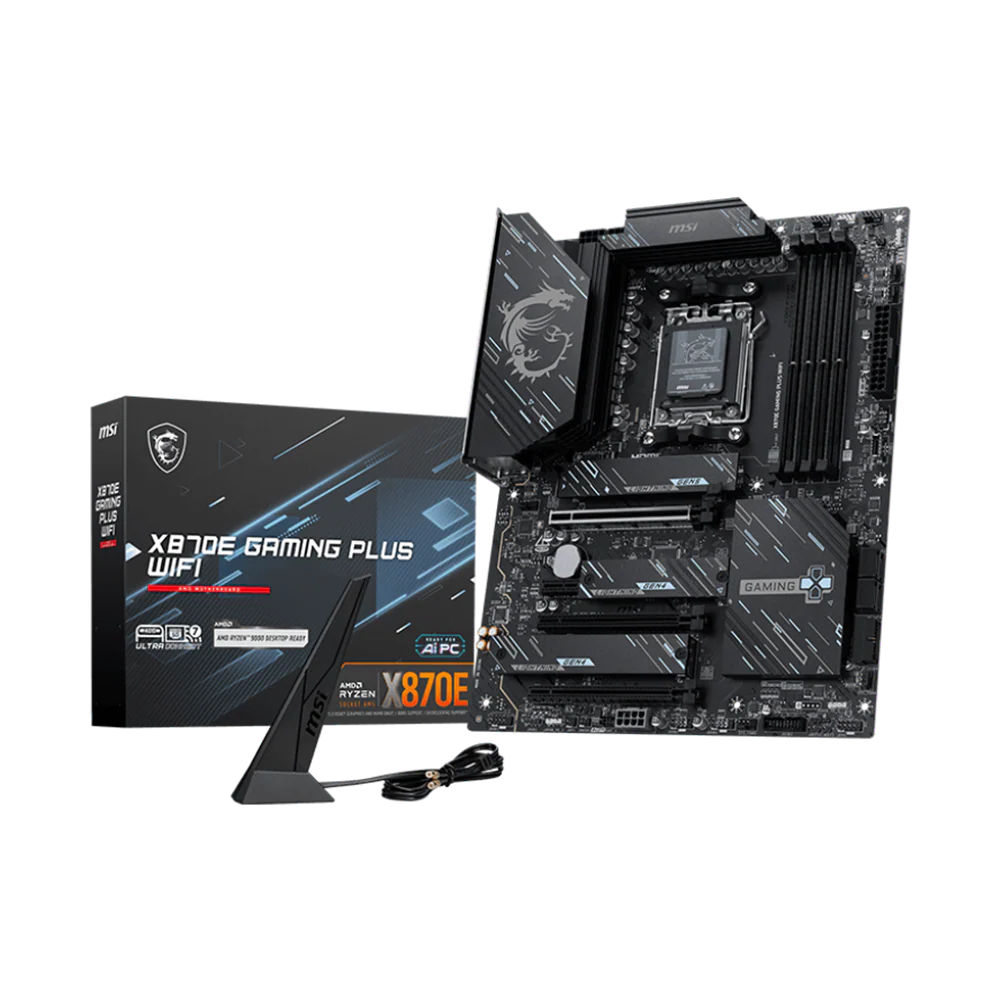 MSI X870E GAMING PLUS WIFI DDR5 Motherboard - Black - Image 4