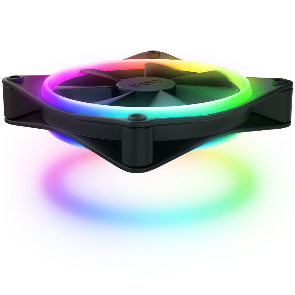 NZXT F120RGB Duo - 120mm Dual-sided RGB Fan - Triple Pack (Black) - Image 2