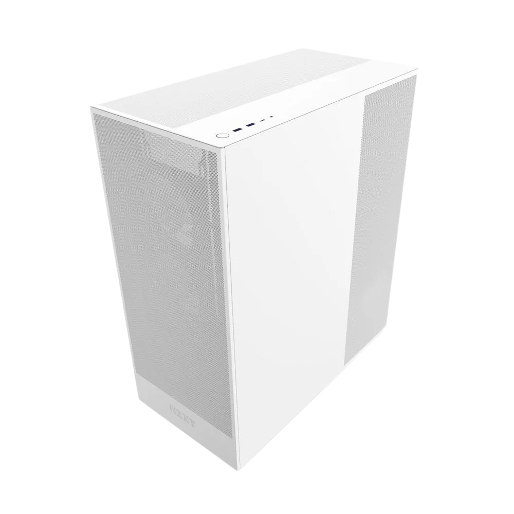 NZXT H7 Flow (2024) RGB Mid Tower ATX Case - White - Image 3