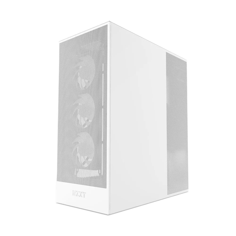 NZXT H7 Flow (2024) RGB Mid Tower ATX Case - White - Image 4