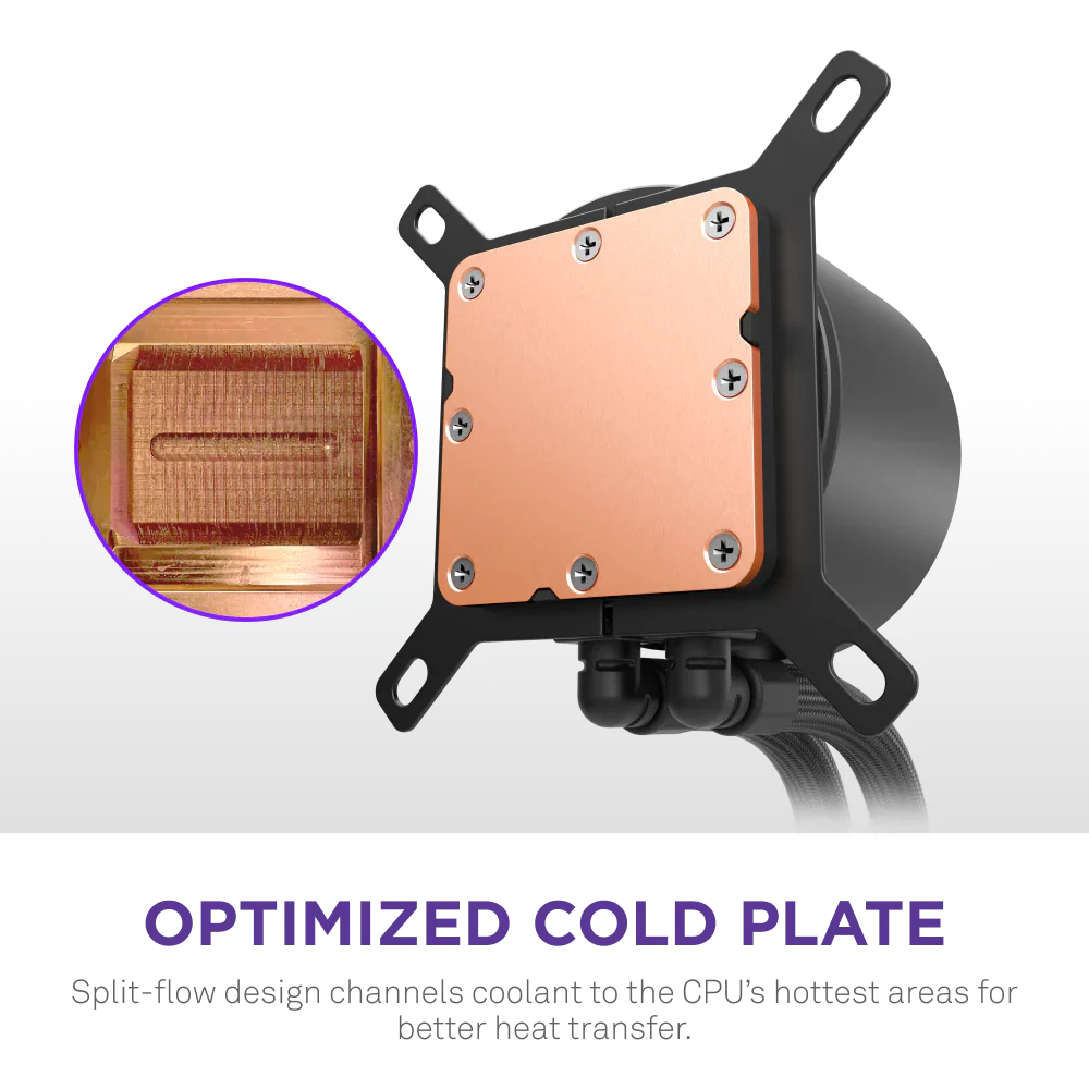 Nzxt Kraken Plus 360mm V2 Display and Radiator Fans AIO Liquid Cooler - Black - Image 8