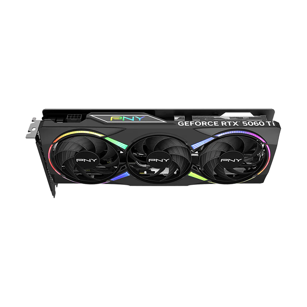 PNY Nvidia GeForce RTX 5060 Ti 8GB ARGB Overclocked Triple Fan Graphics Card - Black - Image 5