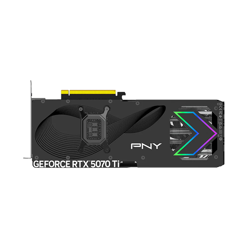 PNY Nvidia GeForce RTX 5070 Ti 16GB ARGB EPIC-X RGB Overclocked Triple Fan Graphics Card - Black - Image 4