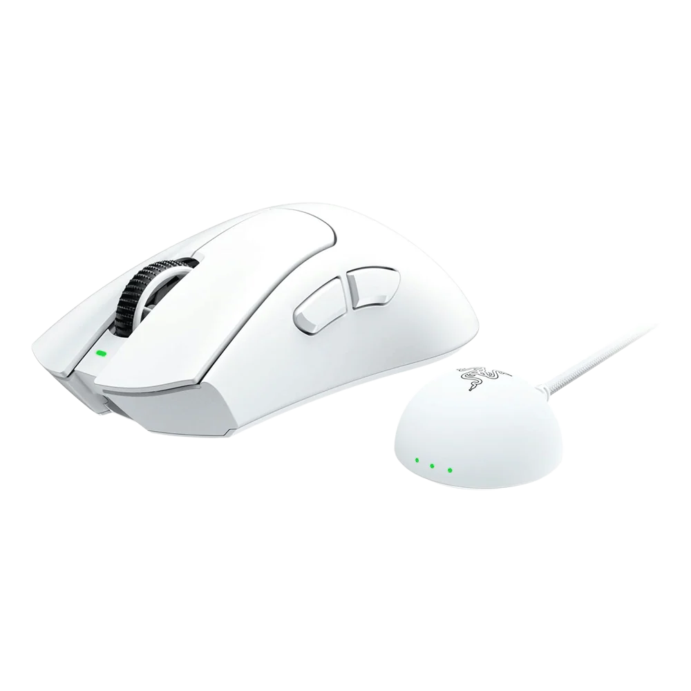 RAZER DeathAdder V4 Pro Wireless Gaming Mouse - White - Image 3