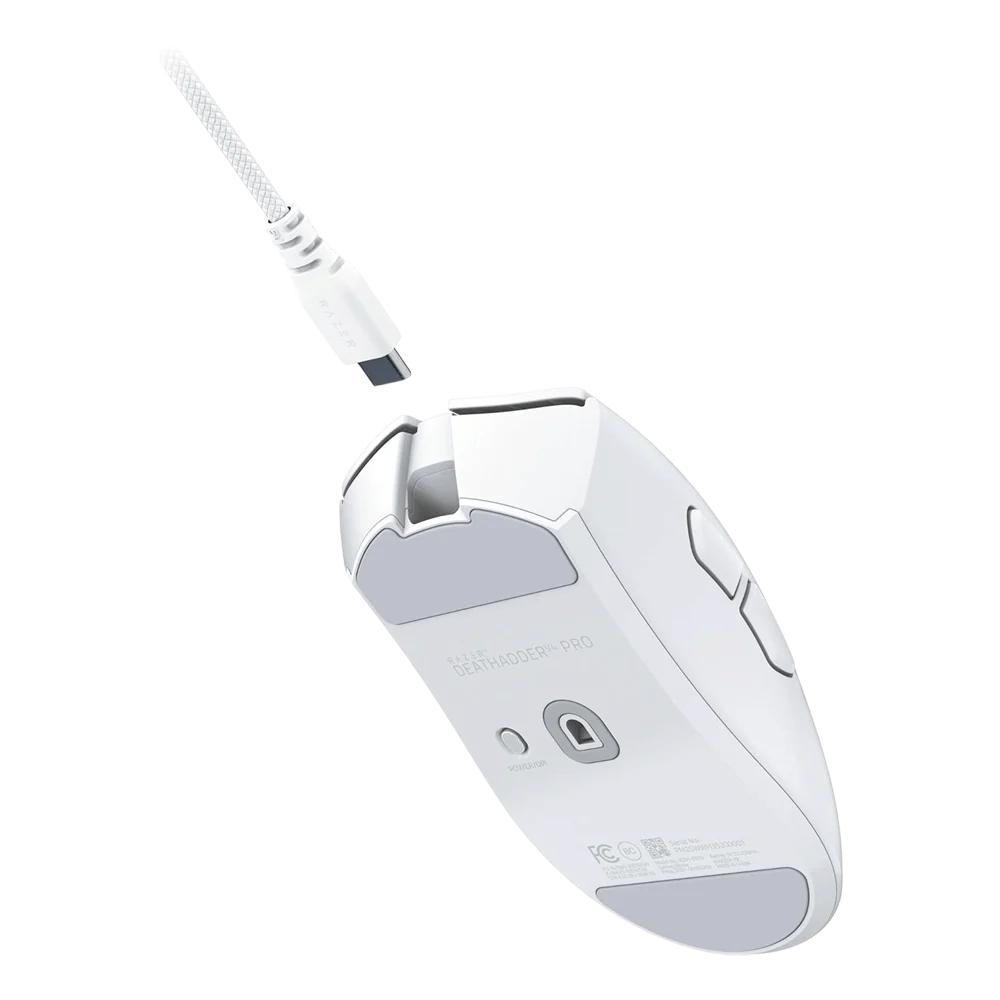 RAZER DeathAdder V4 Pro Wireless Gaming Mouse - White - Image 4