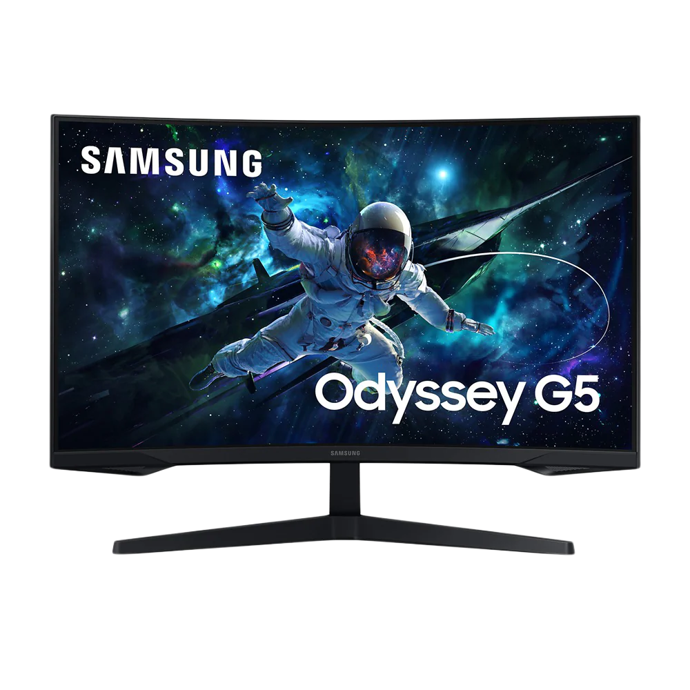 SAMSUNG ODYSSEY 32 Inch G5 G55C QHD 165Hz 1ms HDMI 2.0 Curved Gaming Monitor - Black