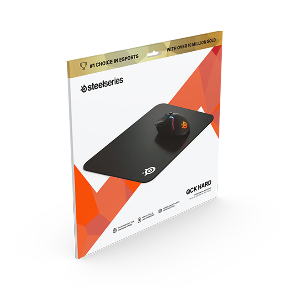 STEELSERIES QCK HARD Gaming Mouse Pad - Black - Image 4