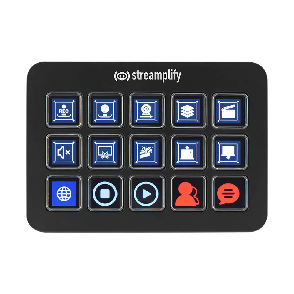 STREAMPLIFY STREAMING DECK LCD Black
