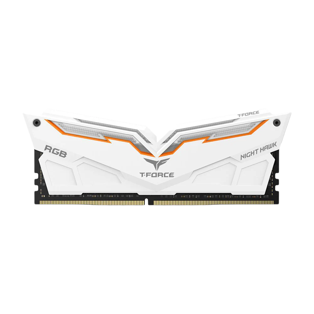 TEAMGROUP T-Force Night Hawk - 16GB (2 x 8GB) RGB CL16 3200MHz Memory Kit - White - Image 3