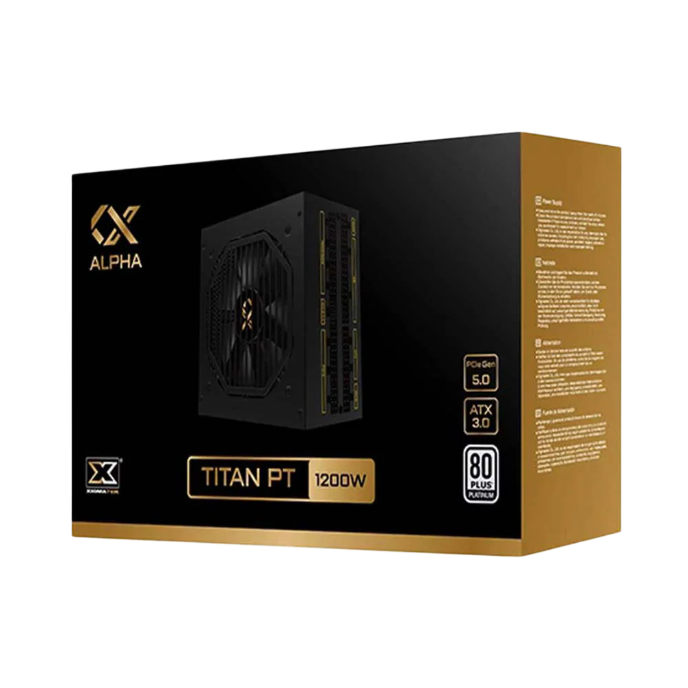XIGMATEK TITAN 80 Plus 1200W Platinum GEN 5.0 Full Modular Power Supply - Black - Image 5
