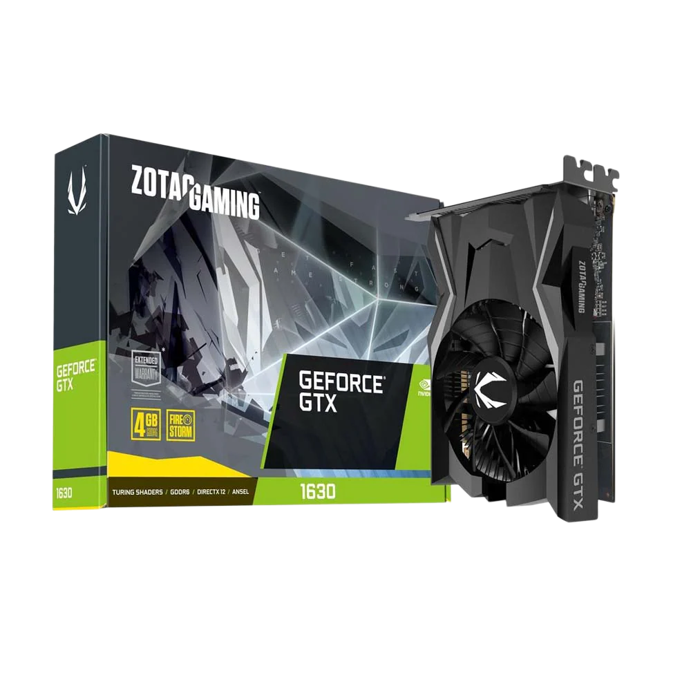 ZOTAC GAMING Nvidia GeForce GTX 1630 4GB GDDR6 Graphic Card - Black - Image 4